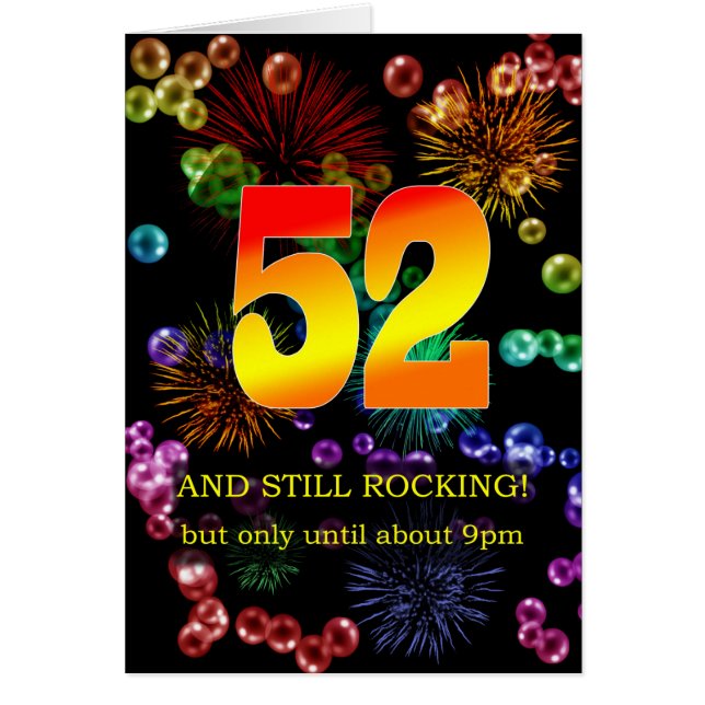 52nd Birthday Still Rocking Cards (Front)