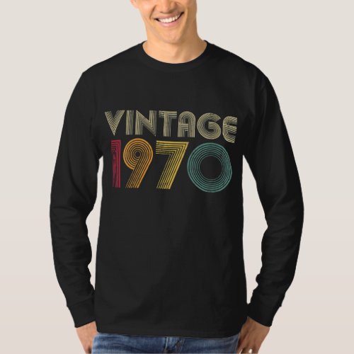 52nd Birthday Vintage 1970 Classic MEN WOMEN Mom D T_Shirt