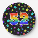 [ Thumbnail: 52nd Event: Bold, Fun, Colorful Rainbow 52 Paper Plates ]