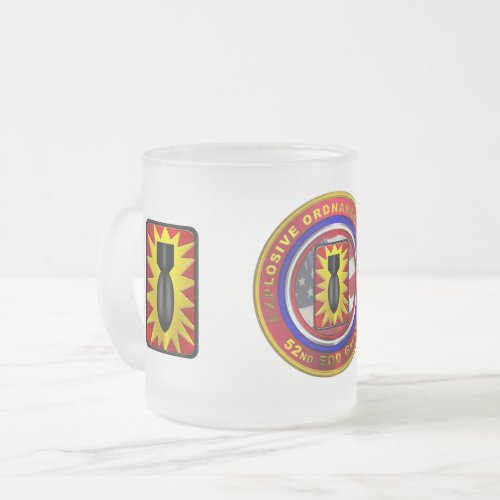 52nd Explosive Ordnance Disposal Group Frosted Glass Coffee Mug