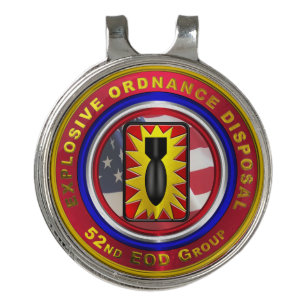52nd Explosive Ordnance Disposal Group Golf Hat Clip