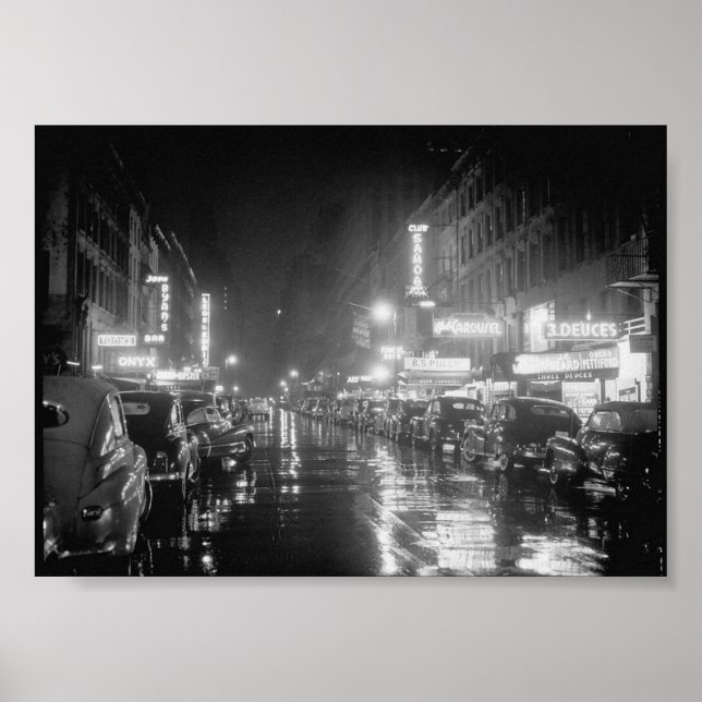 52nd Street, New York, N.Y., ca. July 1948 Poster (Front)