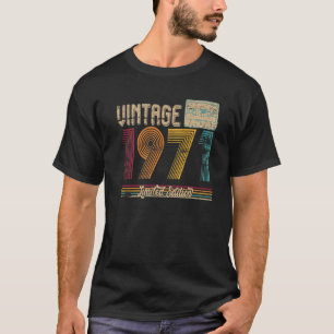 52Th Birthday Gifts Cassette Vintage 1971 Limited T-Shirt