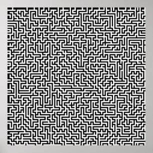 52x52 or Smaller Poster Maze1 Customize the white!