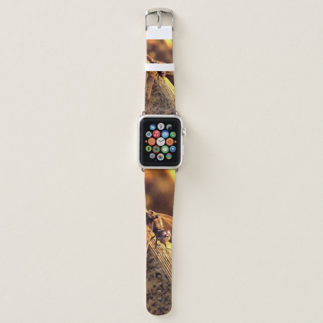 534424932Elegant Red Darter Dragonfly Insect Art Apple Watch Band (Front)
