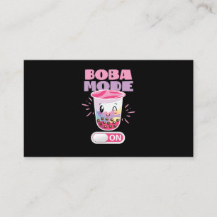 53.Boba Tea Boba Mode On Business Card