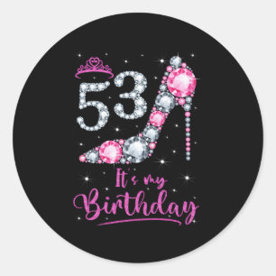 53 It'S My K High Heel 53Rd Classic Round Sticker