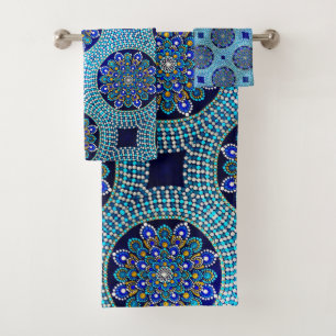 53 Royal Blue Bath Towel SET