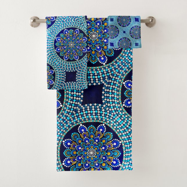 53 Royal Blue Bath Towel SET (Insitu)