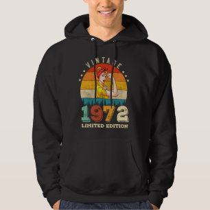 53 Year Old Bday 1972 Vintage 53rd Birthday Women Hoodie