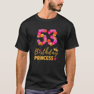 53 Year Old Birthday Princess Flower Its My 53rd B T-Shirt