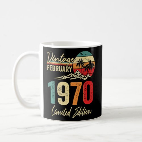 53 Year Old Vintage February 1970 53rd Birthday Me Coffee Mug