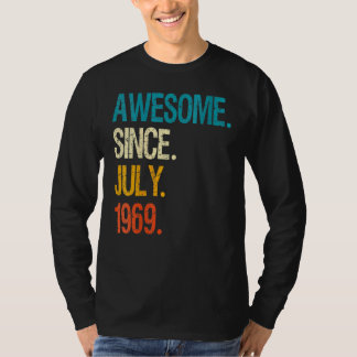 53 Years Old  Awesome Since July 1969 53th Birthda T-Shirt