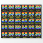 [ Thumbnail: 53rd Birthday: Colorful Music Symbols, Rainbow 53 Wrapping Paper ]