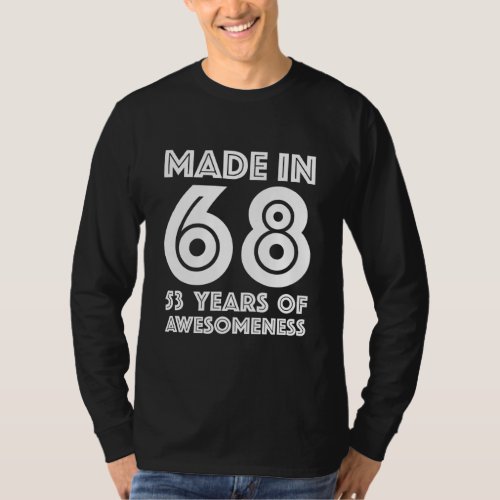53rd Birthday Gifts for him Men Age 53 Year Old T_Shirt