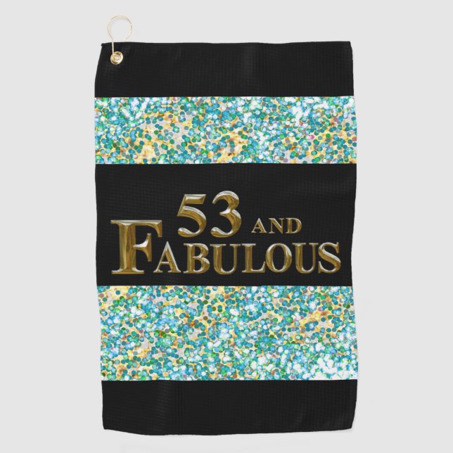 53rd Birthday  Golf Towel (Front)