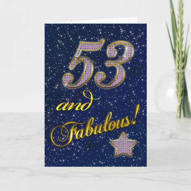 53rd Birthday party Invitation (Front)