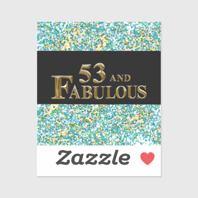 53rd Birthday  Sticker (Sheet)