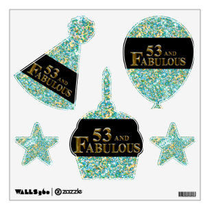 53rd Birthday Wall Decal