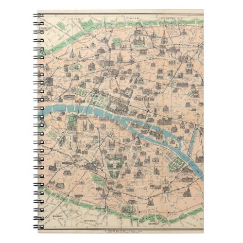 5406_Paris Its Monuments flat map Notebook