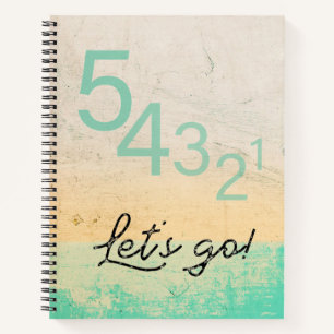 54321 Let's go! Motivational technique modern Notebook