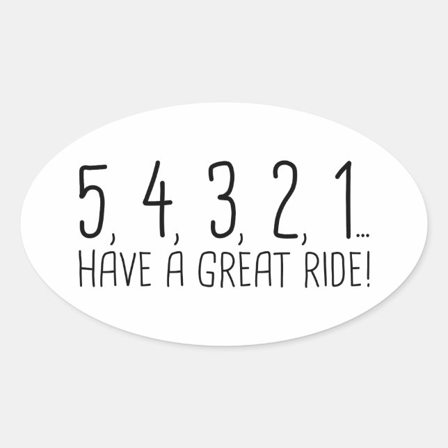 54321 OVAL STICKER (Front)