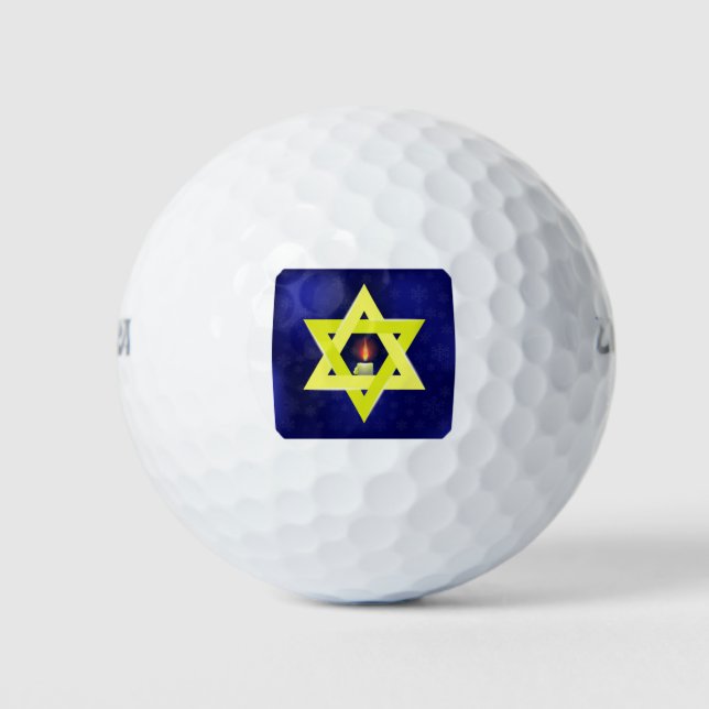 5482Star of David Golf Balls (Front)