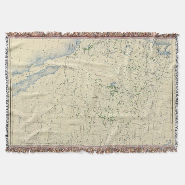 54 Areas irrigated 1889 Throw Blanket (Front)