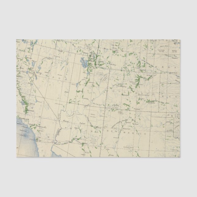 54 Areas irrigated 1889 Tissue Paper (Front)