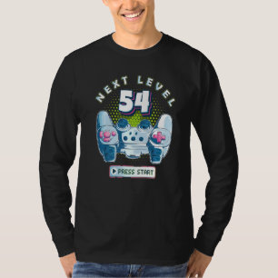 54 Birthday Gamer Next Level 54 Gaming Controller T-Shirt