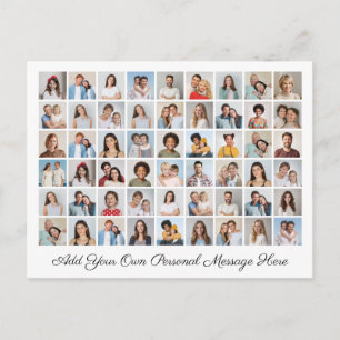 54 Photo Collage Add Your Own Greeting Postcard