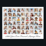 54 Photo Collage Add Your Own Greeting Poster<br><div class="desc">Create your own 54 Photo Collage for Christmas, Birthdays, Weddings, Anniversaries, Graduations, Father's Day, Mother's Day or any other Special Occasion, with our easy-to-use design tool. Add your favorite photos of friends, family, vacations, hobbies and pets and you'll have a stunning, one-of-a-kind photo collage. Our custom photo collage is perfect...</div>