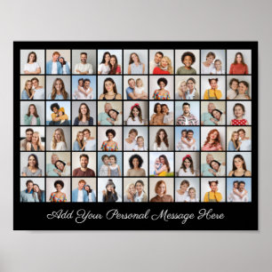 54 Photo Collage Add Your Own Greeting Poster