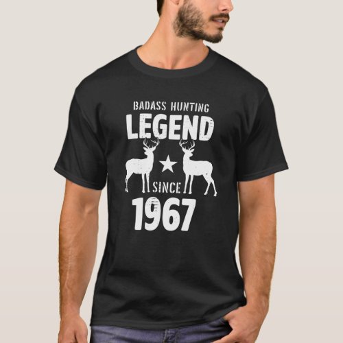 54 Year Old Men Women 1967 Hunter Hunting Gifts Fo T_Shirt
