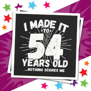 54 Year Old Sarcastic Meme Funny 54th Birthday Napkins