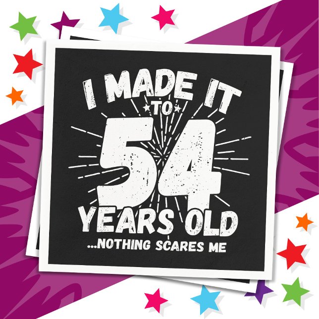 54 Year Old Sarcastic Meme Funny 54th Birthday Napkins (Creator Uploaded)