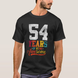 54 Years Of Being Awesome Gifts 54 Years Old 54th T-Shirt