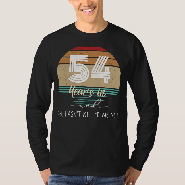 54 Years Strong: Chuckle-Inducing Anniversary Tee  (Front)