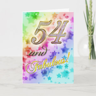 54th anniversary for someone Fabulous Card