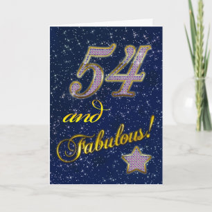 54th anniversary for someone Fabulous Card