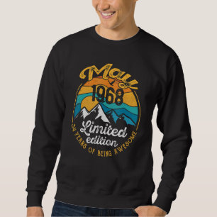 54th Birthday  54 Years Old Awesome Since May 1968 Sweatshirt