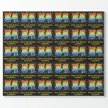 [ Thumbnail: 54th Birthday: Colorful Music Symbols, Rainbow 54 Wrapping Paper ]