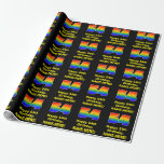 [ Thumbnail: 54th Birthday: Fun, Colorful Rainbow Inspired # 54 Wrapping Paper ]
