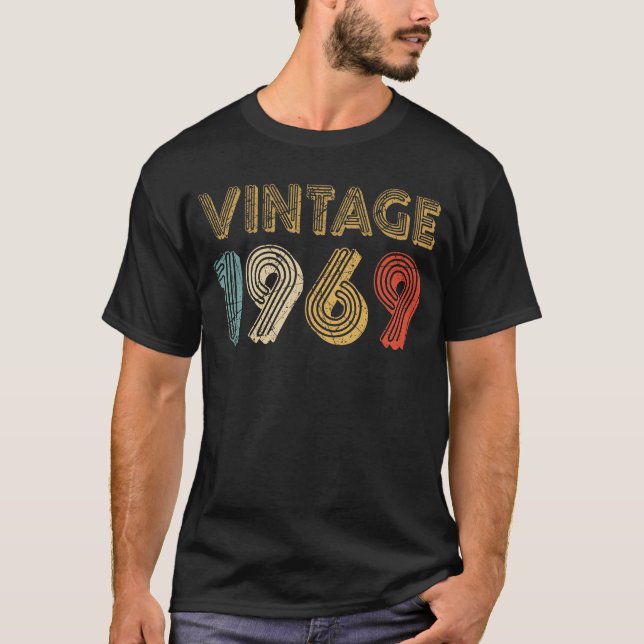 54th Birthday Gift Vintage 1969 T-Shirt (Front)