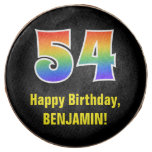 [ Thumbnail: 54th Birthday - Rainbow Spectrum Pattern Number 54 ]