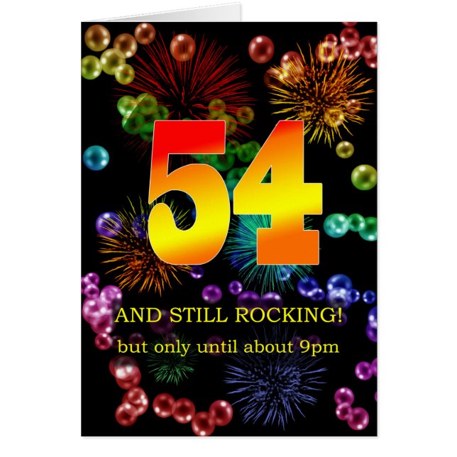 54th Birthday Still Rocking (Front)