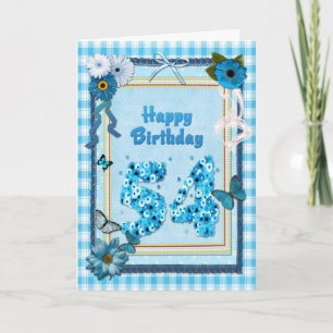 54th Birthday with a scrapbook effect Card