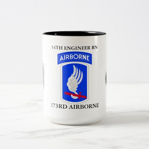 54TH ENGINEER BATTALION 173RD AIRBORNE  Two_Tone COFFEE MUG