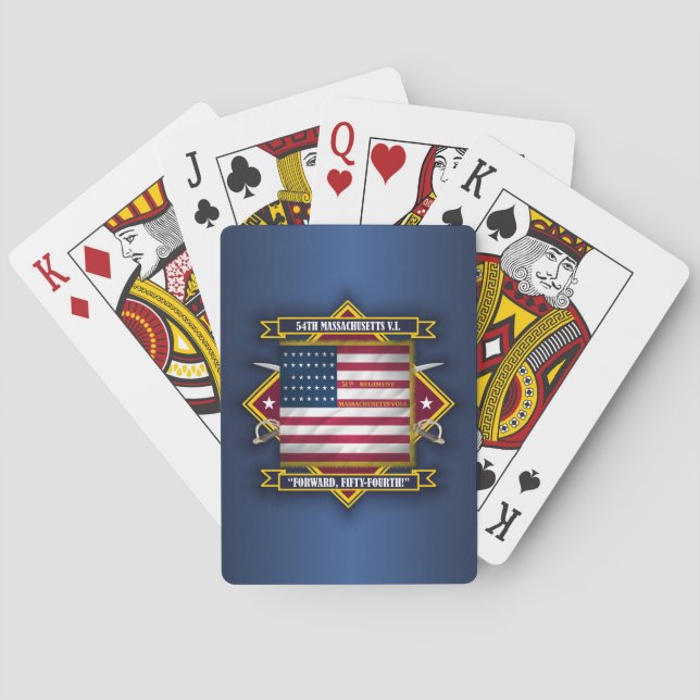 54th Massachusetts V.I. Poker Cards (Back)