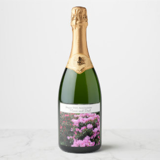 54th Wedding Anniversary Sparkling Wine Label
